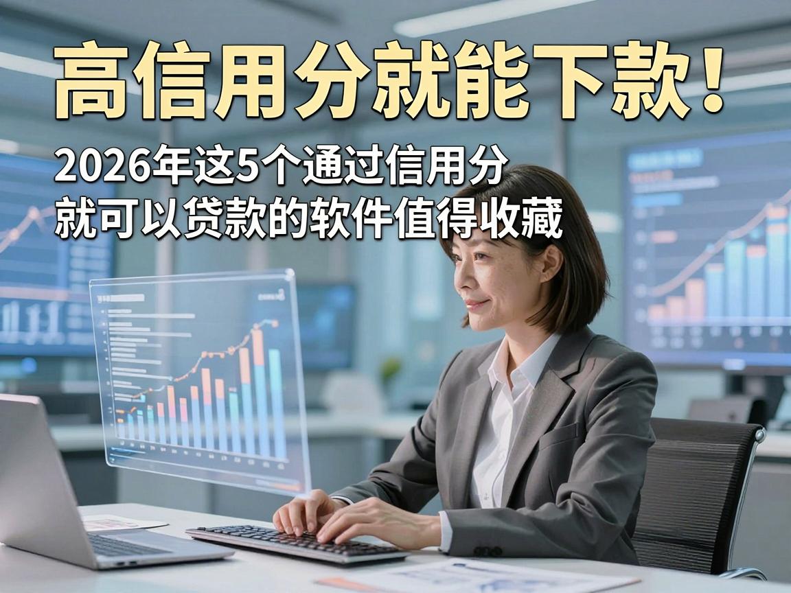 高信用分就能下款！2026年这5个通过信用分就可以贷款的软件值得收藏
