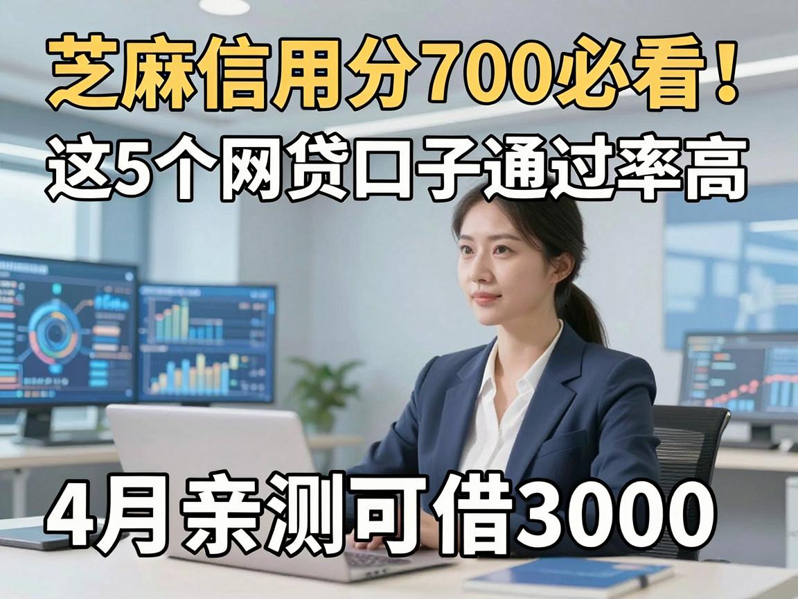 芝麻信用分700必看!这5个网贷口子通过率高,4月亲测可借3000