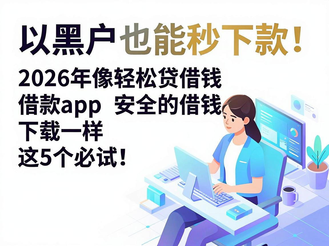 黑户也能秒下款！2026年像轻松贷借款app下载一样安全的借钱平台，这5个必试！