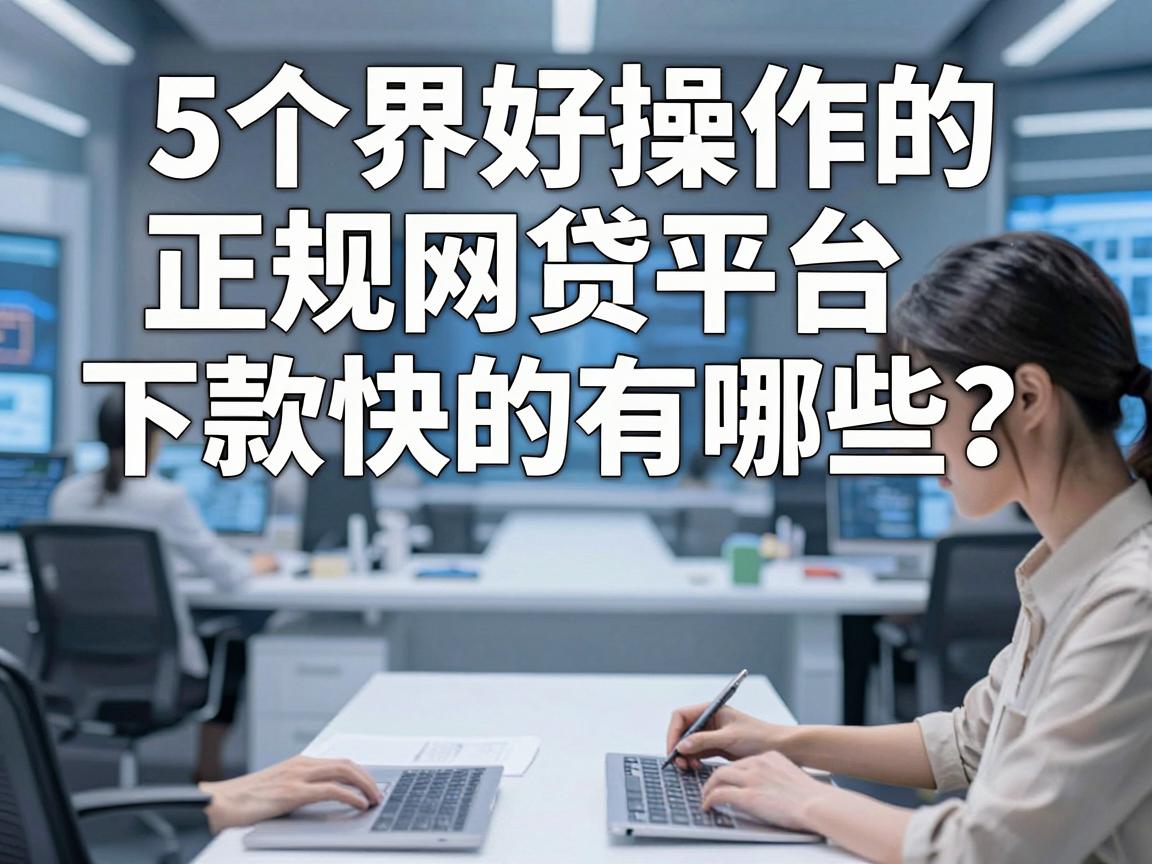5个界面好操作的正规网贷平台，下款快的有哪些？速看！