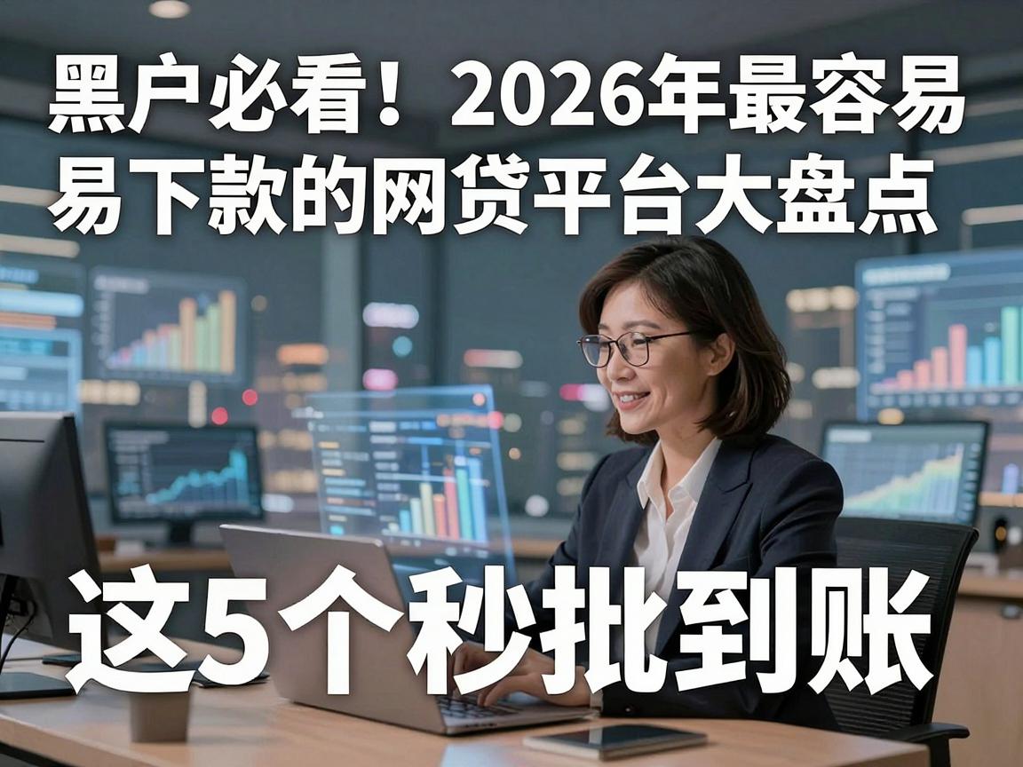 黑户必看!2026年最容易下款的网贷平台大盘点,这5个秒批到账