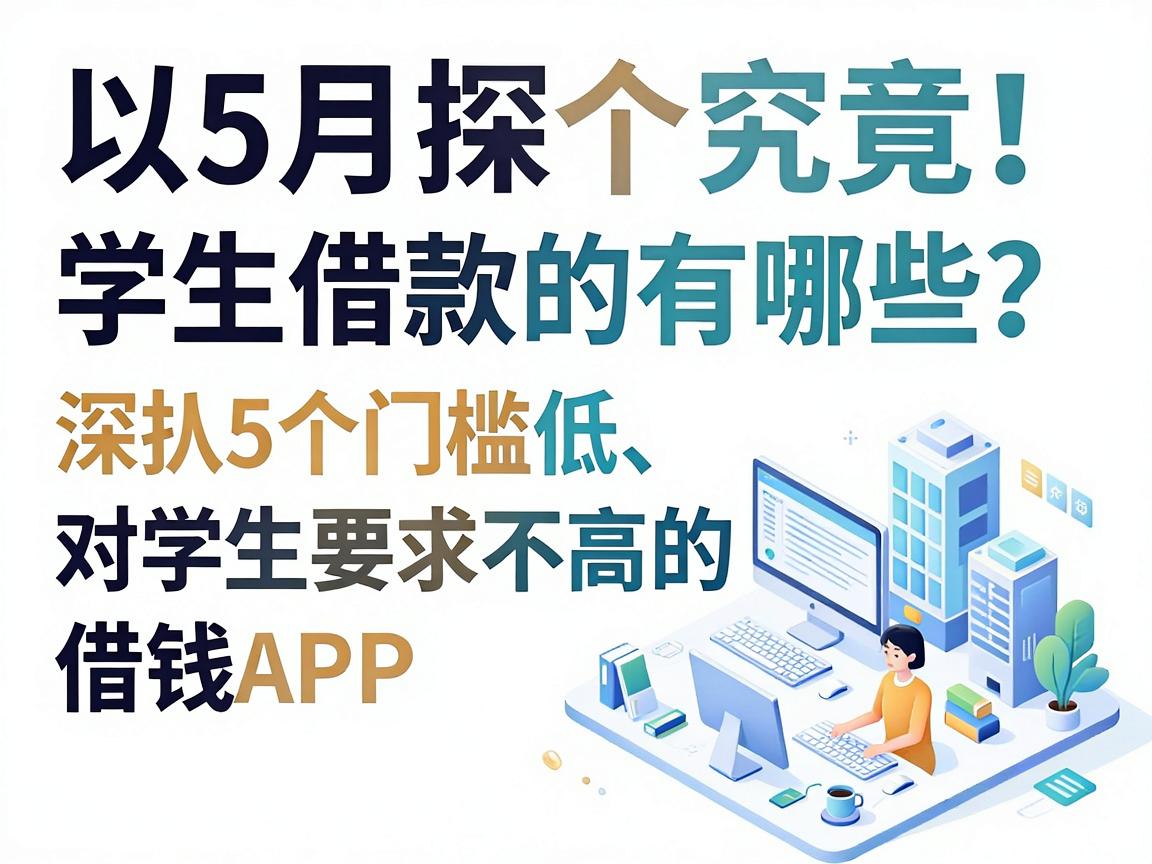 5月探个究竟!学生借款的有哪些?深扒5个门槛低、对学生要求不高的借钱APP
