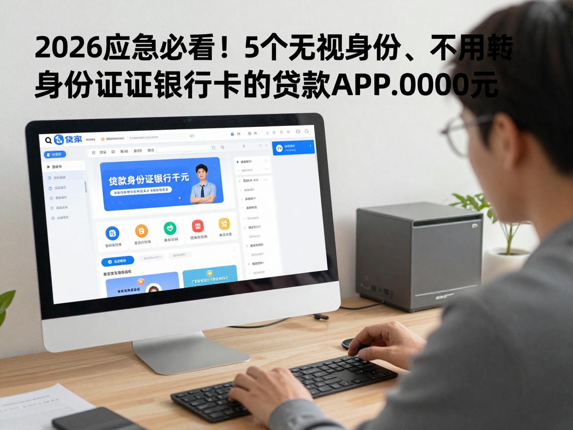 2026应急必看!5个无视身份、不用身份证银行卡的贷款APP,轻松借到20000元