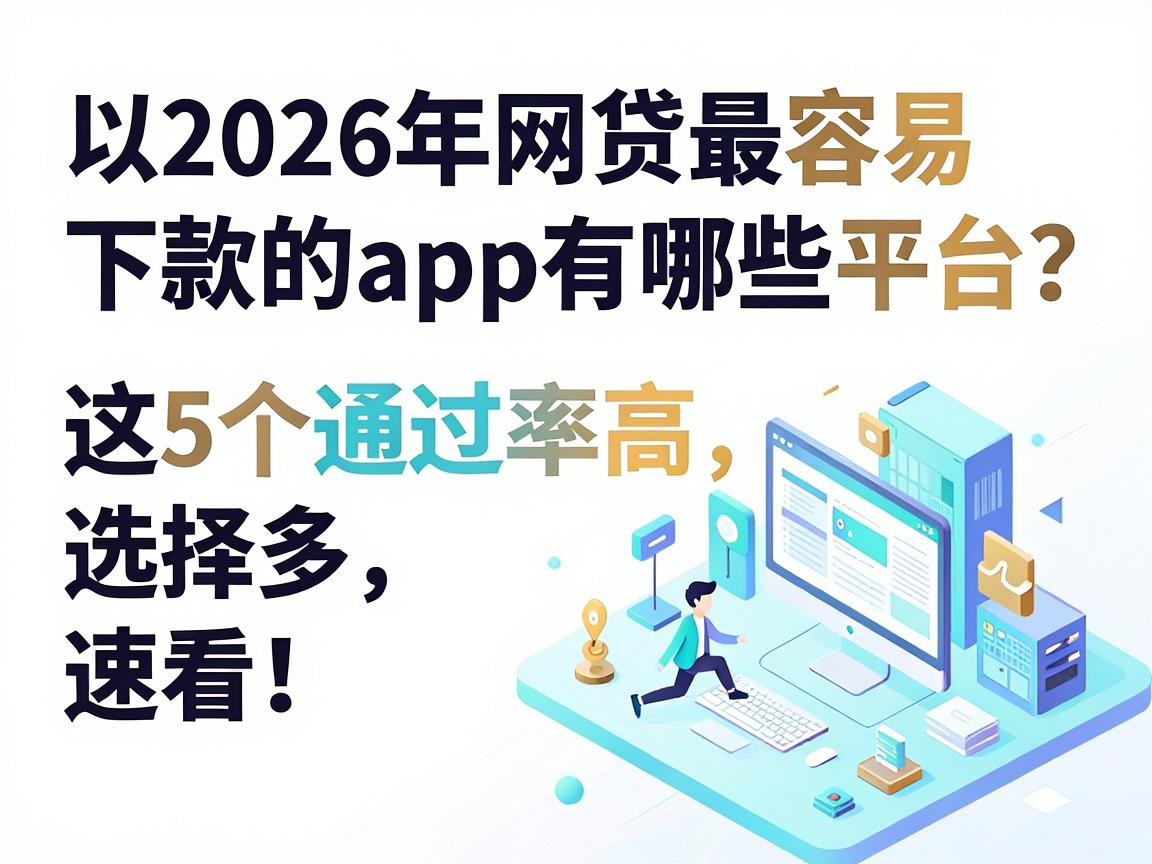 2026年网贷最容易下款的app有哪些平台？这5个通过率高、选择多，速看！