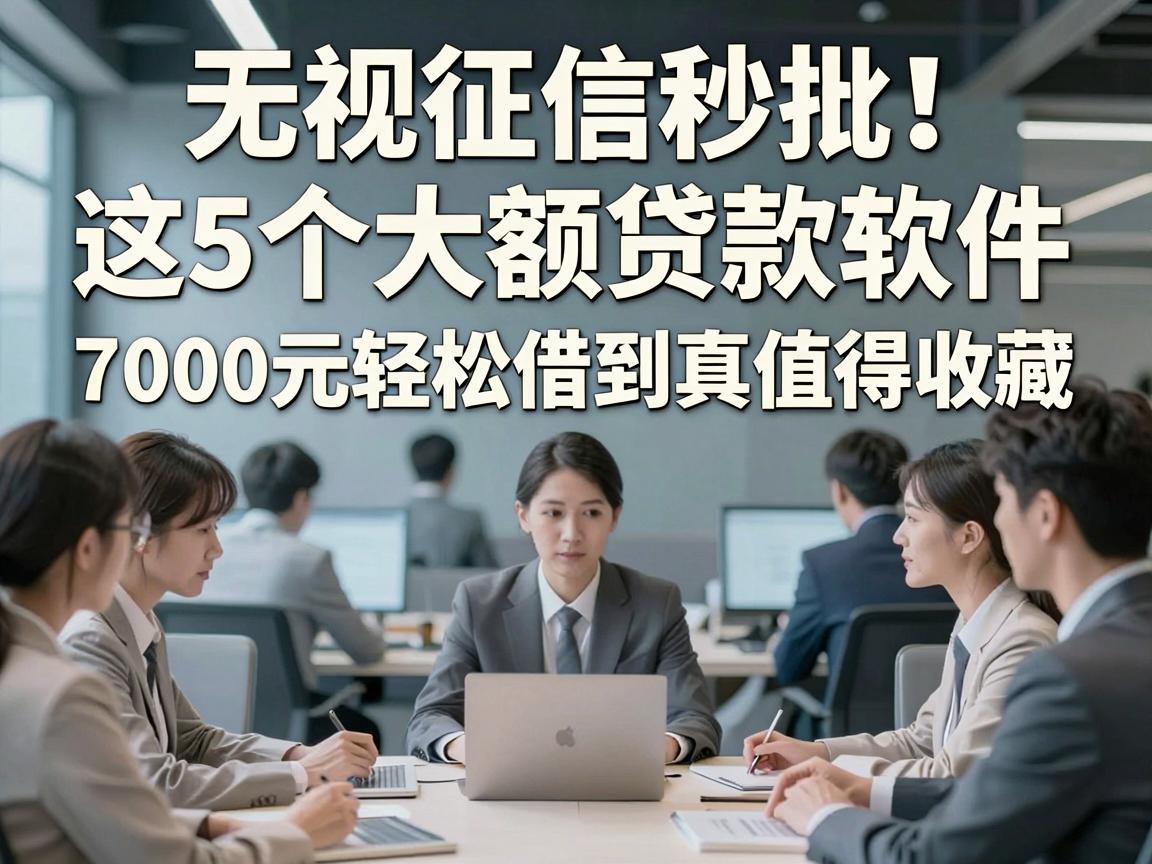 无视征信秒批!这5个大额贷款软件,7000元轻松借到真值得收藏