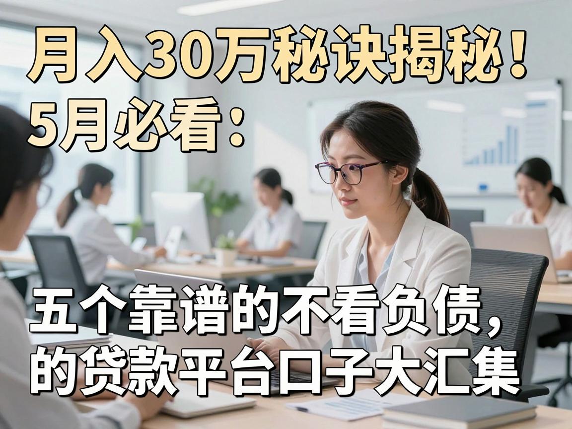 月入30万秘诀揭秘！5月必看：五个靠谱的不看负债的贷款平台口子大汇集
