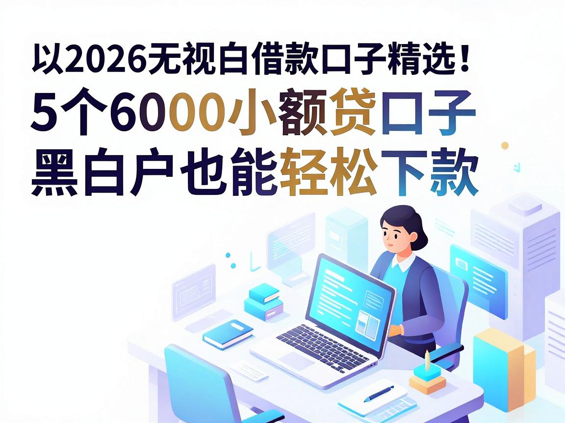 2026无视黑白借款口子精选!这5个6000小额贷口子黑白户也能轻松下款