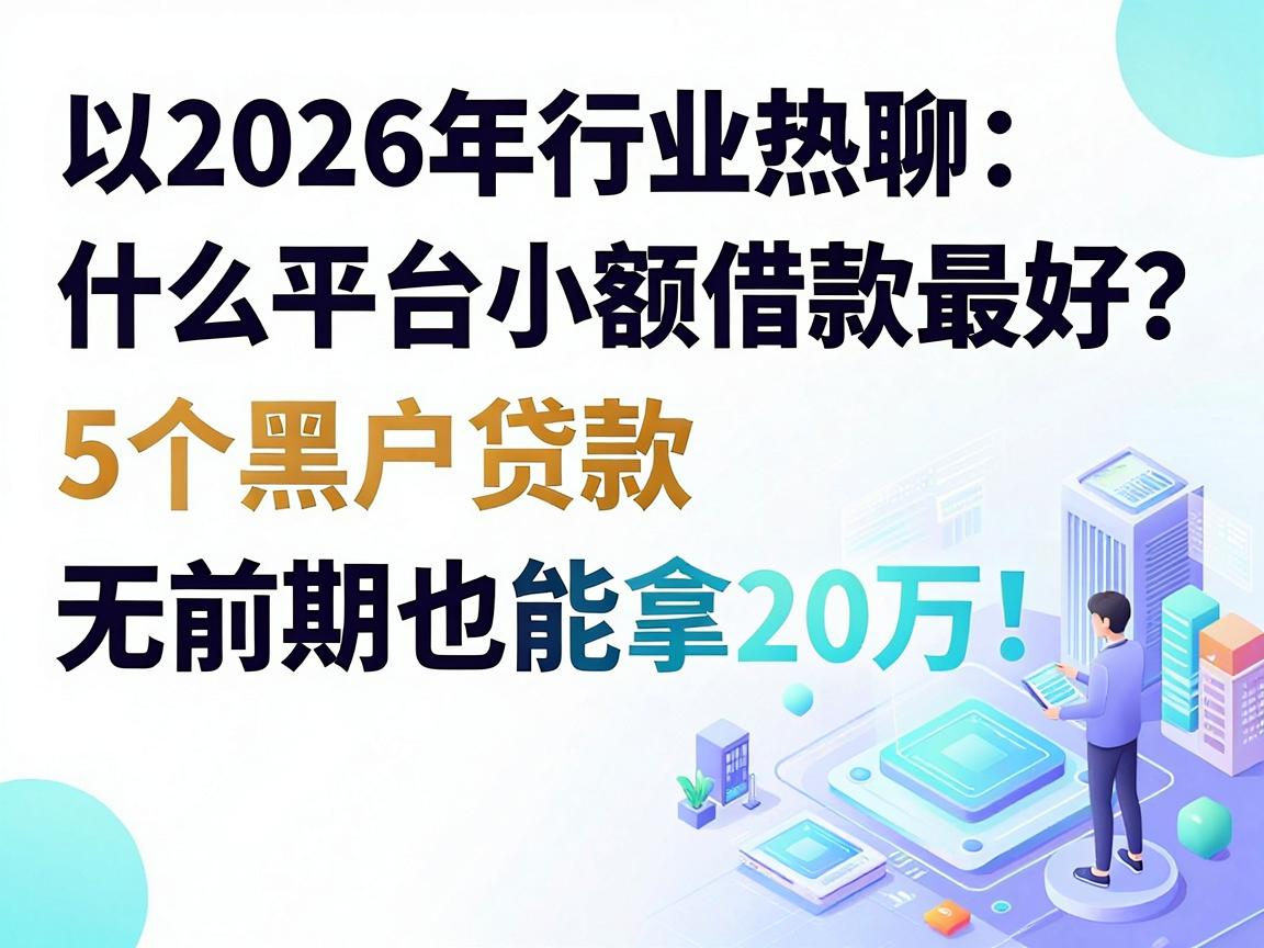 2026年行业热聊:什么平台小额借款最好?这5个黑户贷款无前期也能拿20万!