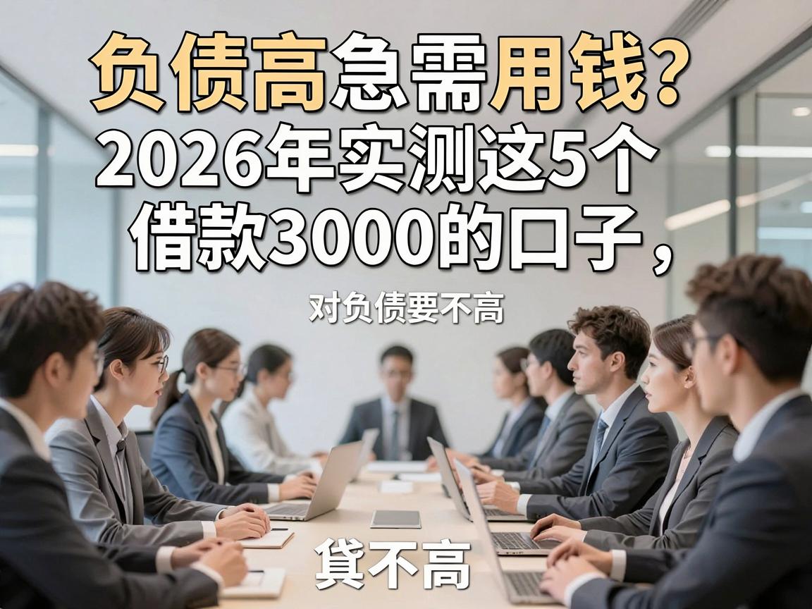 负债高急需用钱？2026年实测这5个借款3000的口子，对负债要求真不高！