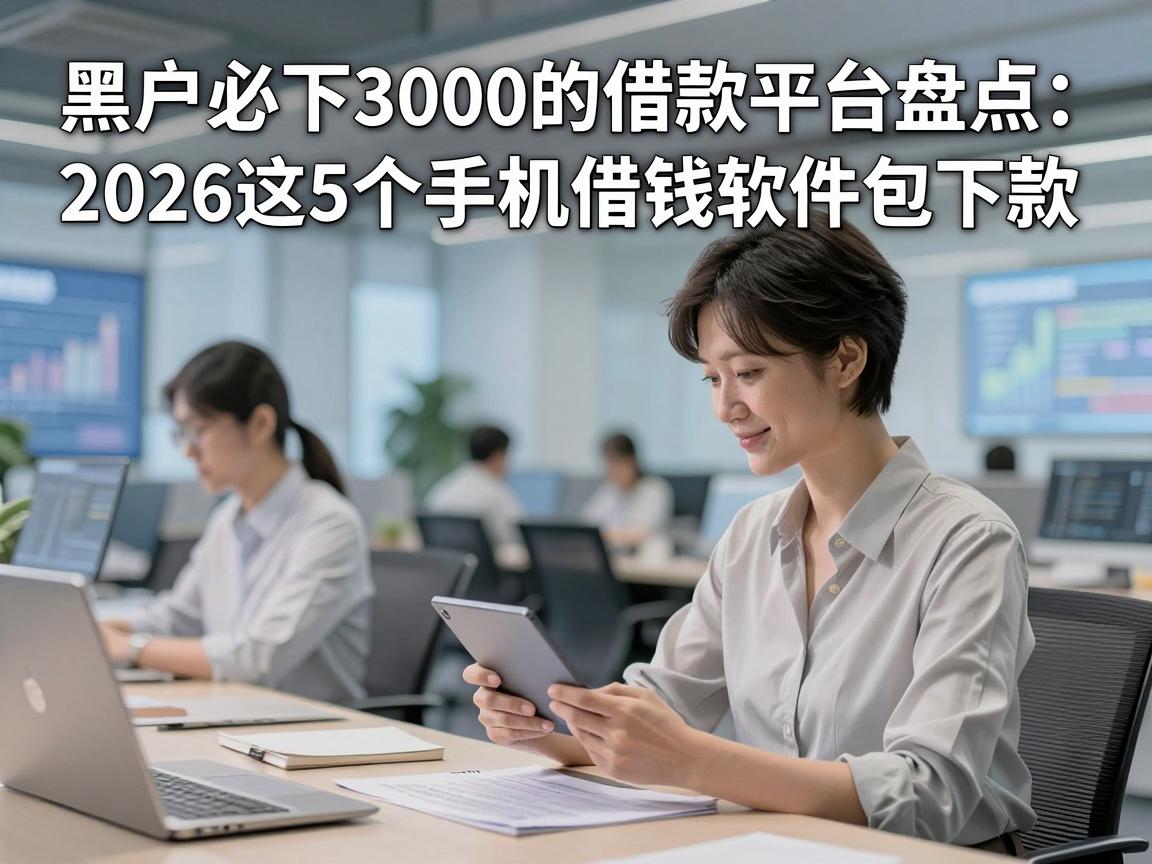 黑户必下3000的借款平台盘点：2026这5个手机借钱软件包下款