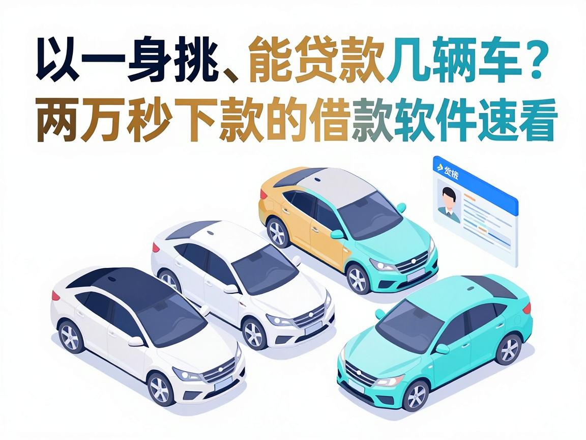 一张身份证能贷款几辆车?这5个不挑车、两万秒下款的借款软件速看