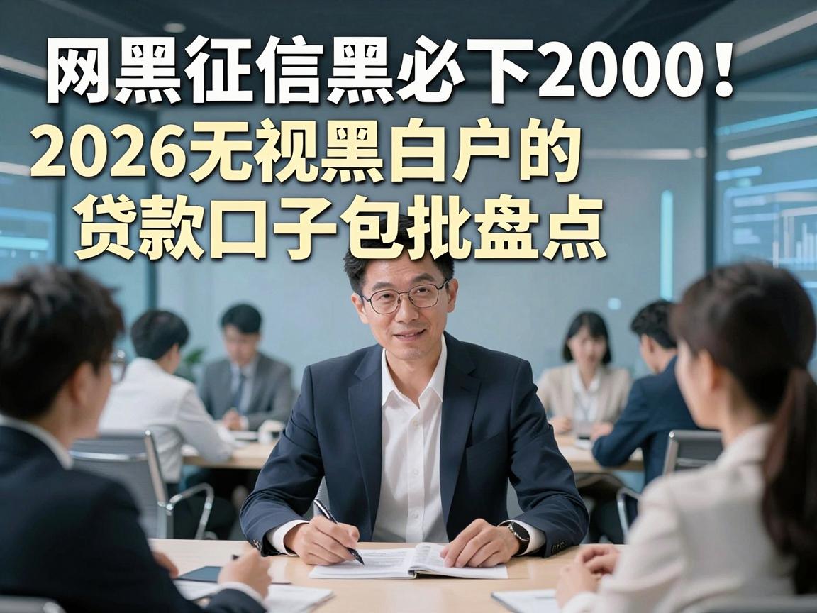 网黑征信黑必下2000!2026无视黑白户的贷款口子包批盘点