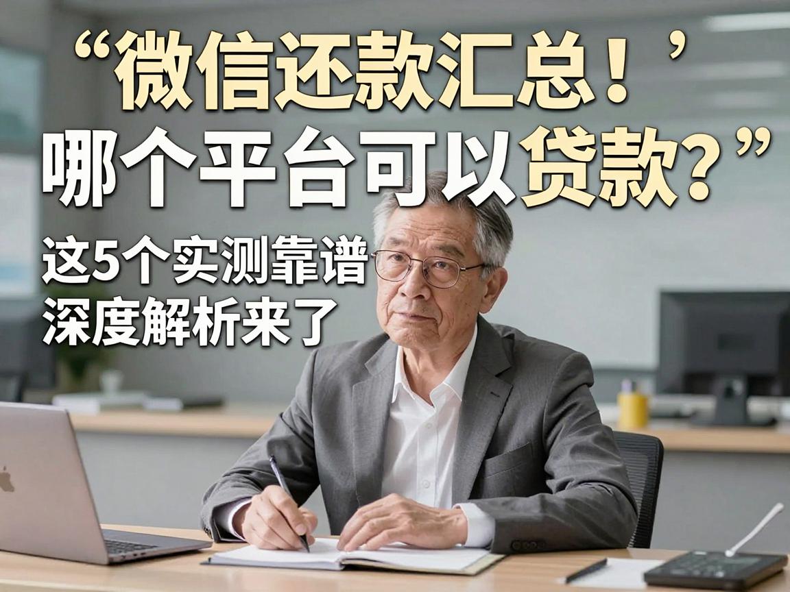 微信还款汇总!哪个平台可以贷款?这5个实测靠谱,深度解析来了