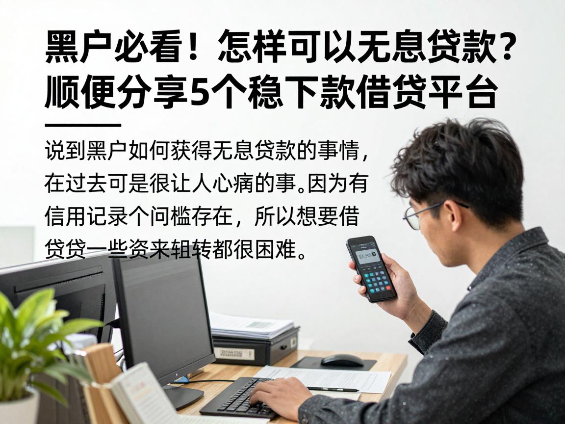 黑户必看！怎样可以无息贷款？顺便分享5个稳下款借钱平台