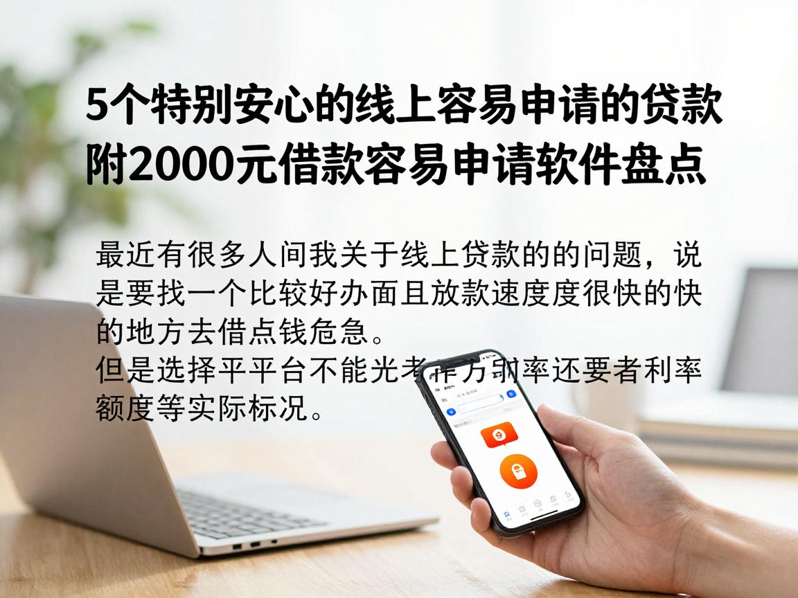 5个特别安心的线上容易申请的贷款,附2000元借款容易申请软件盘点