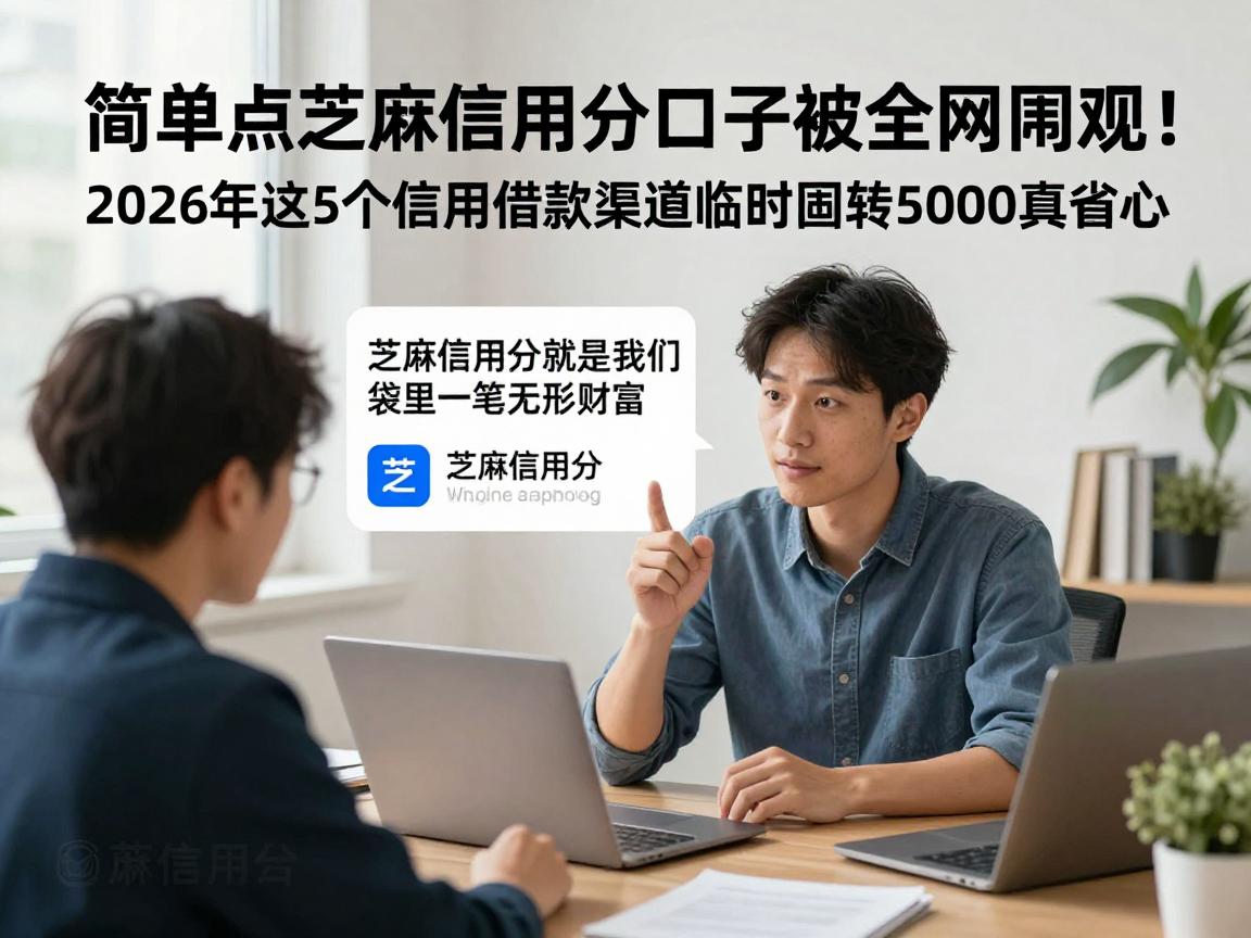 简单点芝麻信用分口子被全网围观！2026年这5个信用借款渠道临时周转5000真省心