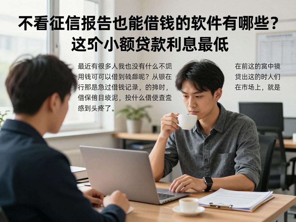 不看征信报告也能借钱的软件有哪些?这5个小额贷款利息最低