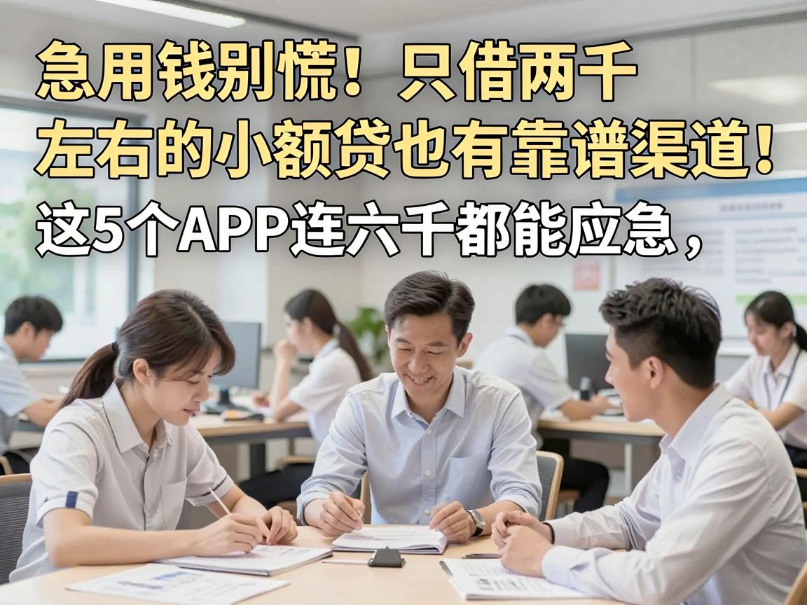 急用钱别慌！只借两千左右的小额贷也有靠谱渠道，这5个APP连六千都能应急