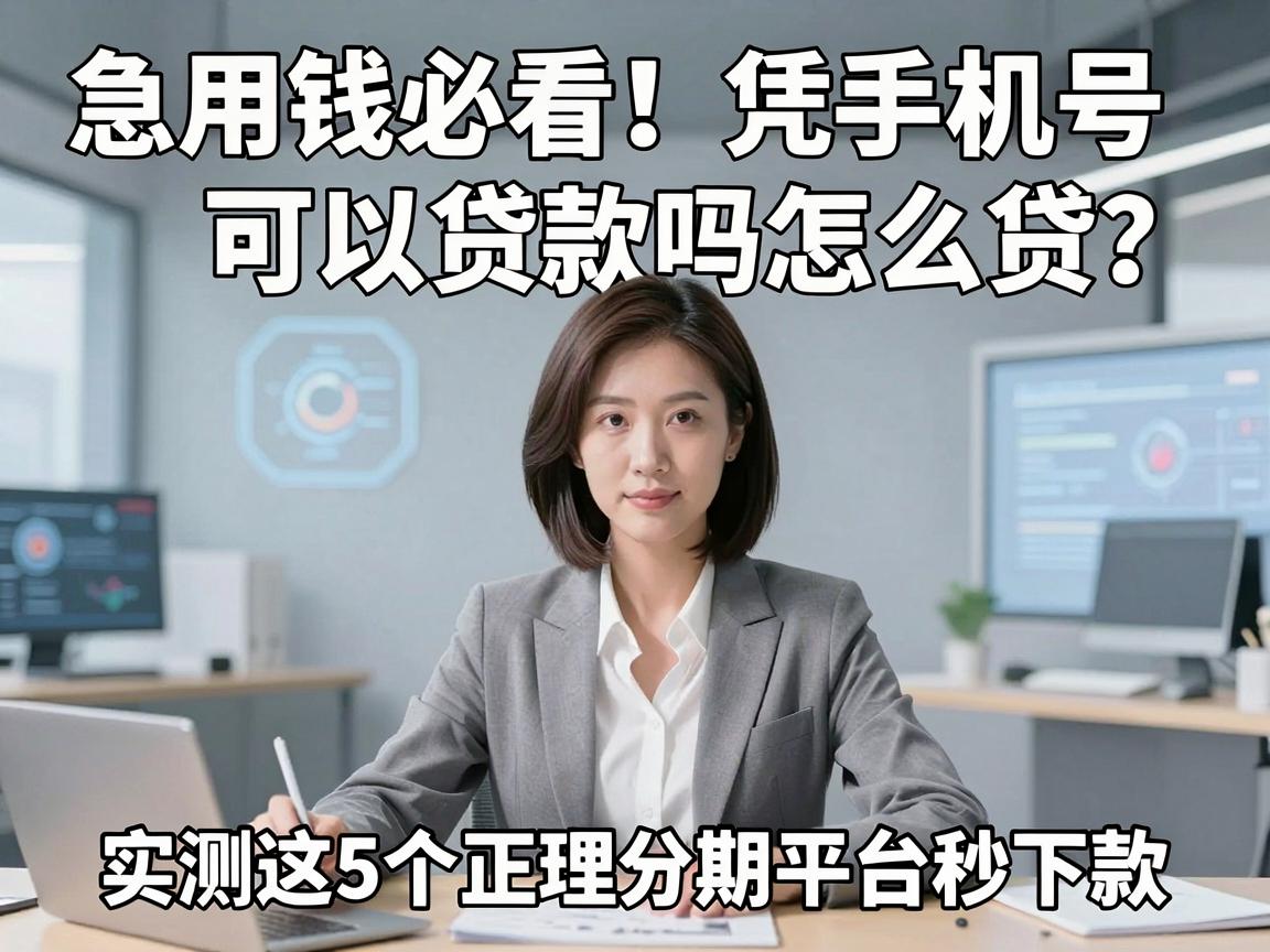急用钱必看！凭手机号可以贷款吗怎么贷？实测这5个正规分期平台秒下款