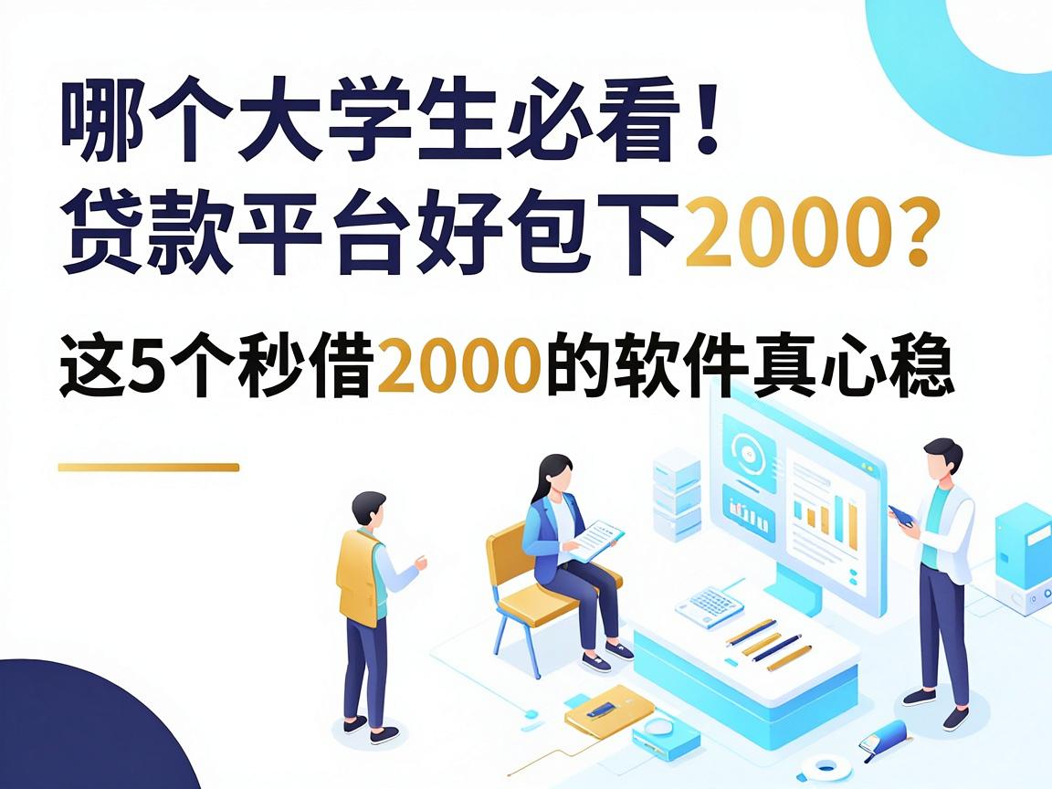 大学生必看!哪个大学生贷款平台好包下2000?这5个秒借2000的软件真心稳