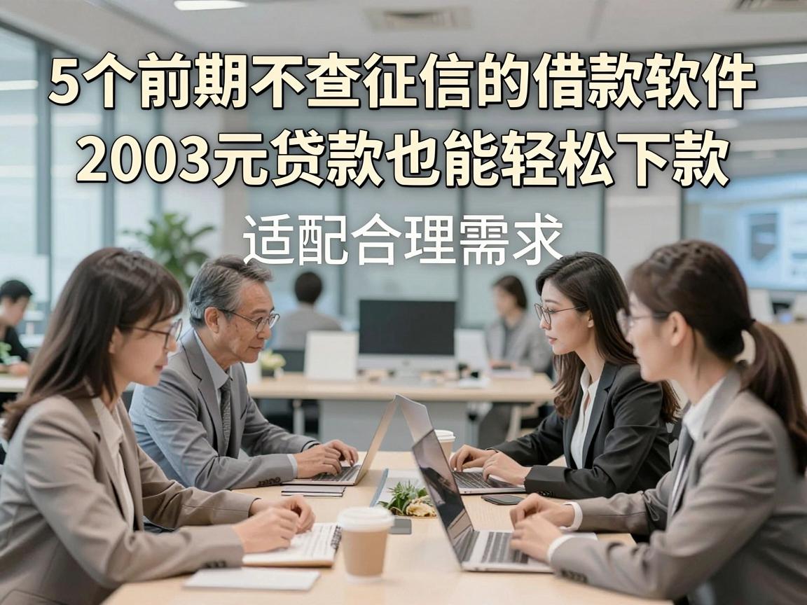 5个前期不查征信的借款软件，适配合理需求，2003元贷款也能轻松下款
