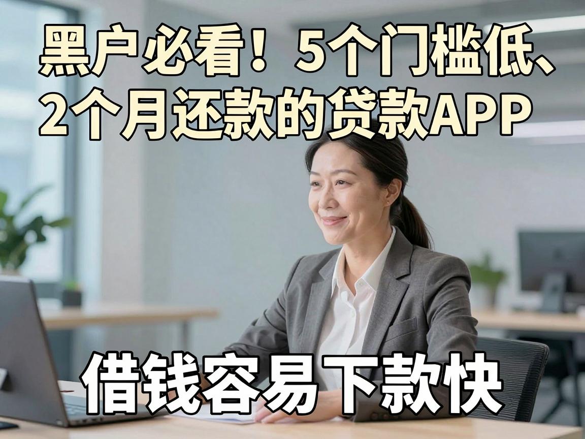 黑户必看!5个门槛低、2个月还款的贷款APP,借钱容易下款快