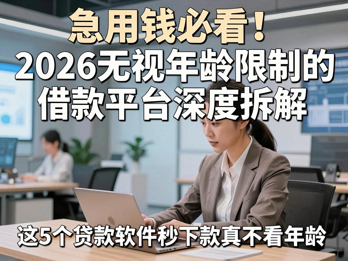 急用钱必看！2026无视年龄限制的借款平台深度拆解，这5个贷款软件秒下款真不看年龄