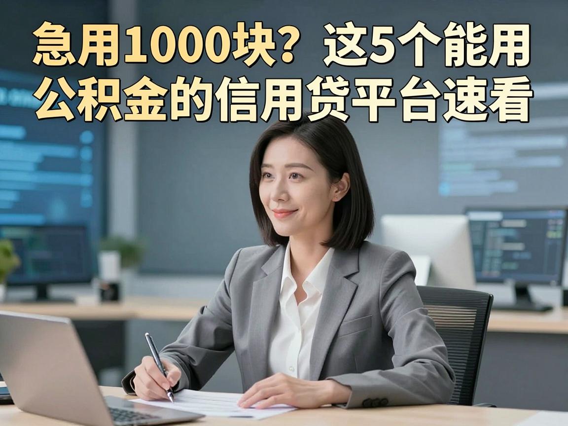 急用1000块?这5个能用公积金的信用贷平台速看