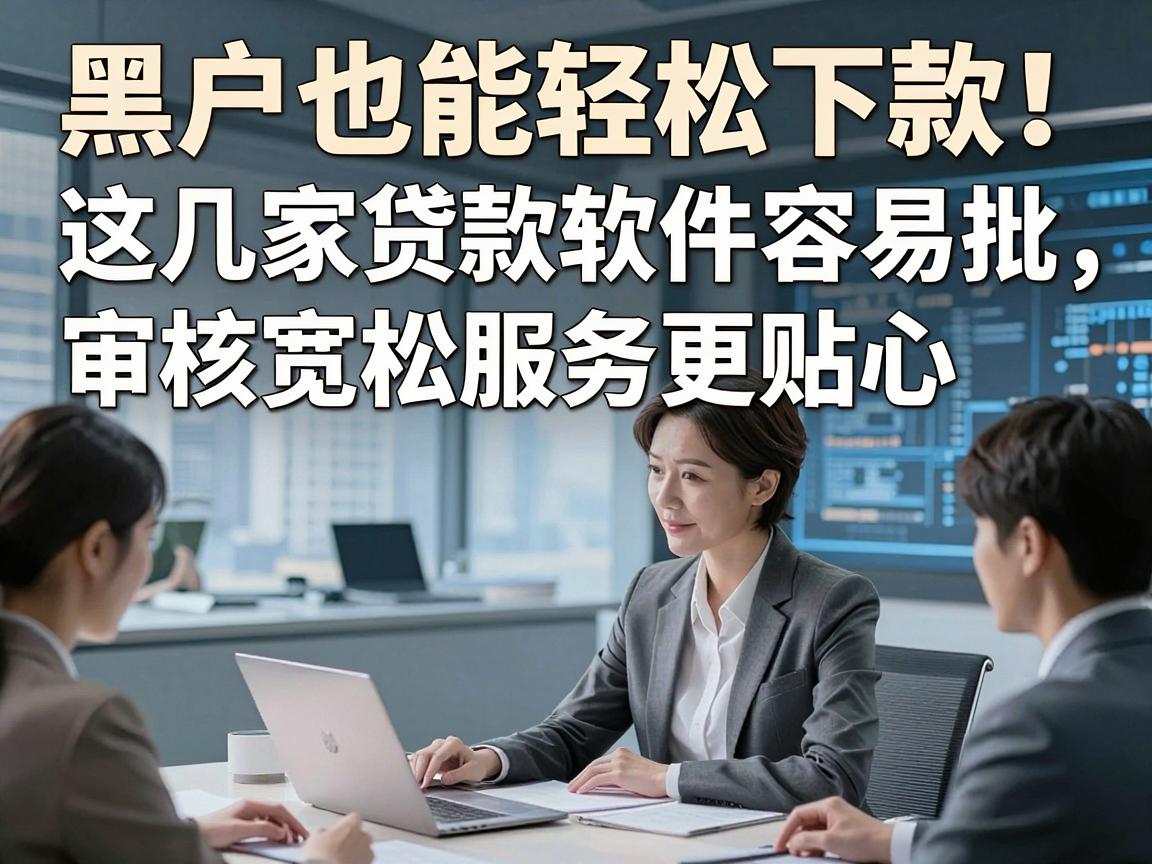 黑户也能轻松下款!这几家贷款软件容易批,审核宽松服务更贴心
