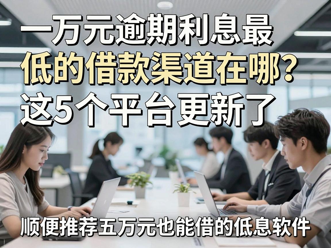 一万元逾期利息最低的借款渠道在哪？这5个平台更新了，顺便推荐五万元也能借的低息软件