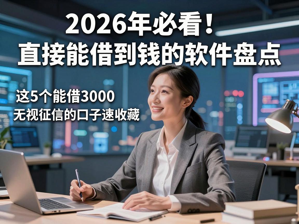 2026年必看!直接能借到钱的软件盘点,这5个能借3000无视征信的口子速收藏