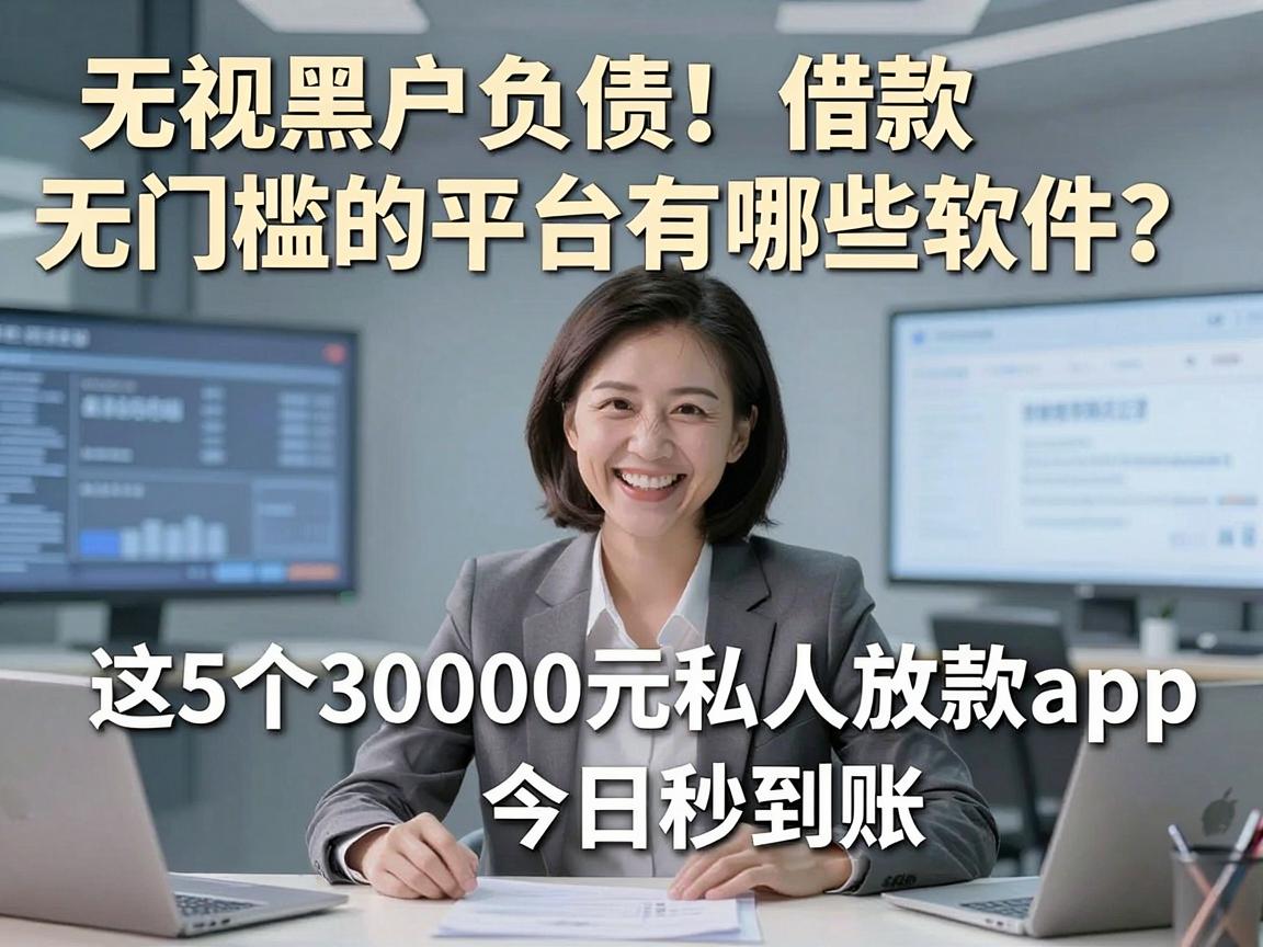 无视黑户负债！借款无门槛的平台有哪些软件？这5个30000元私人放款app今日秒到账