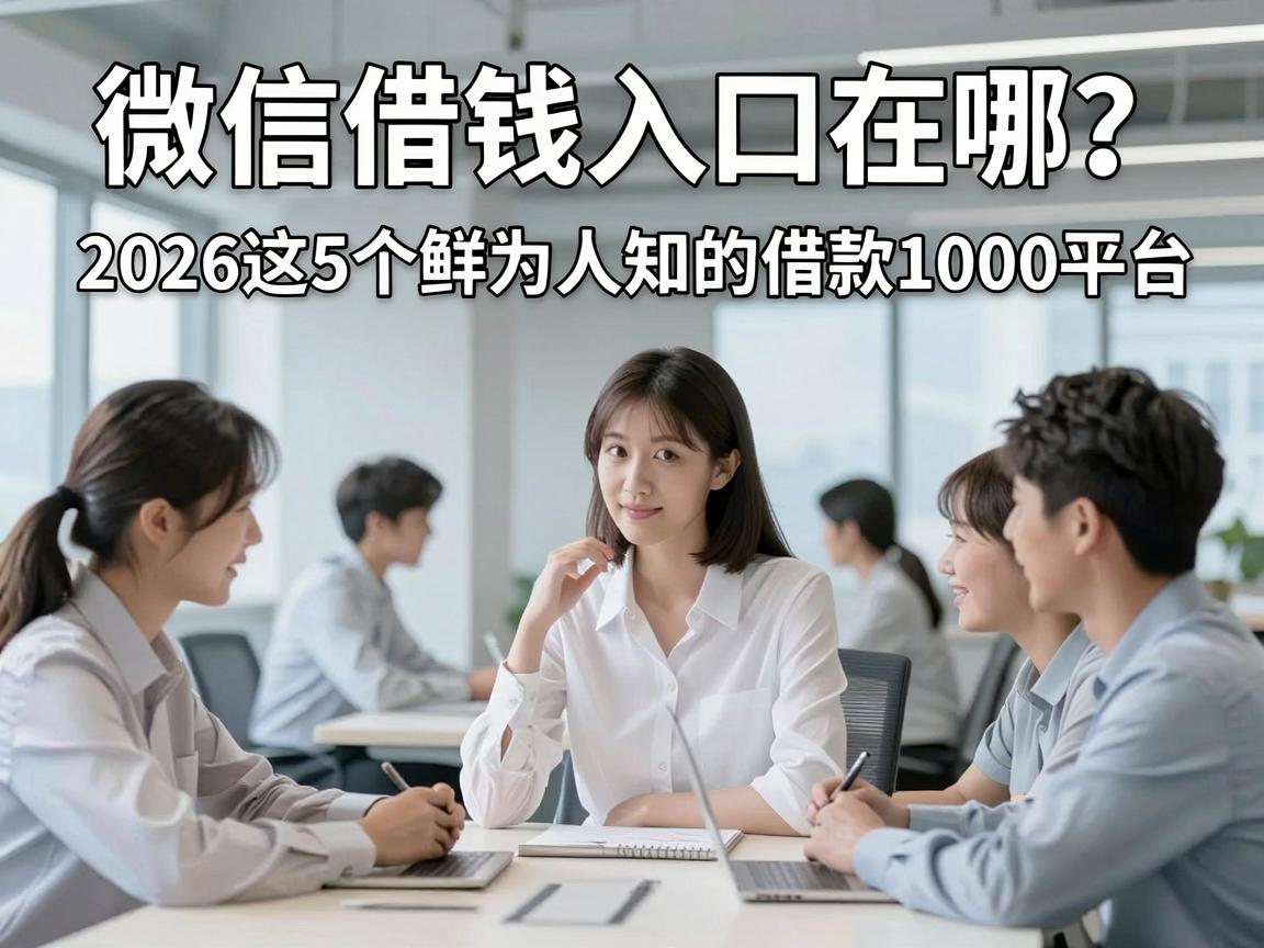 微信借钱入口在哪?2026这5个鲜为人知的借款1000平台,手把手教你操作!