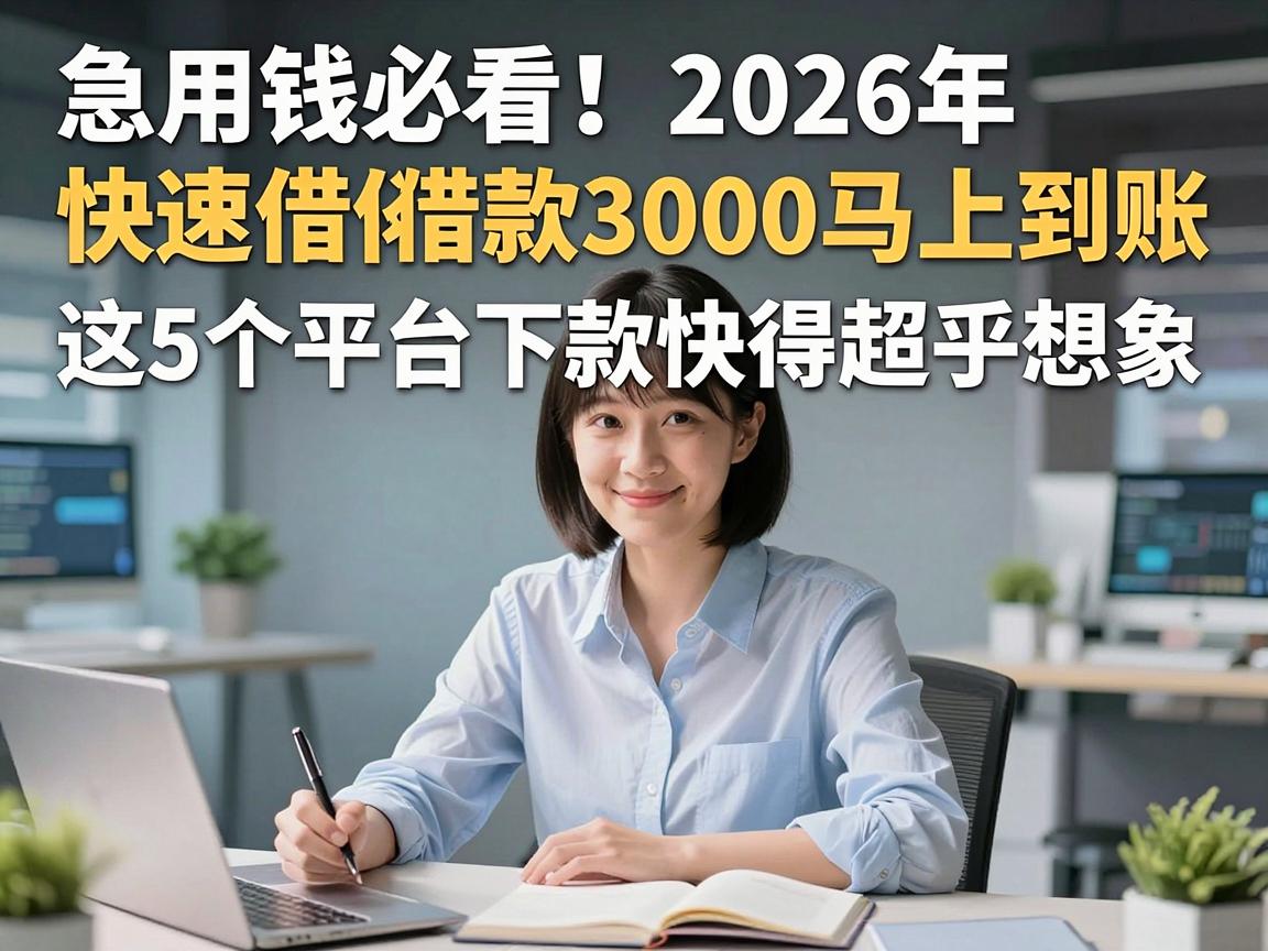 急用钱必看!2026年快速借款3000马上到账,这5个平台下款快得超乎想象