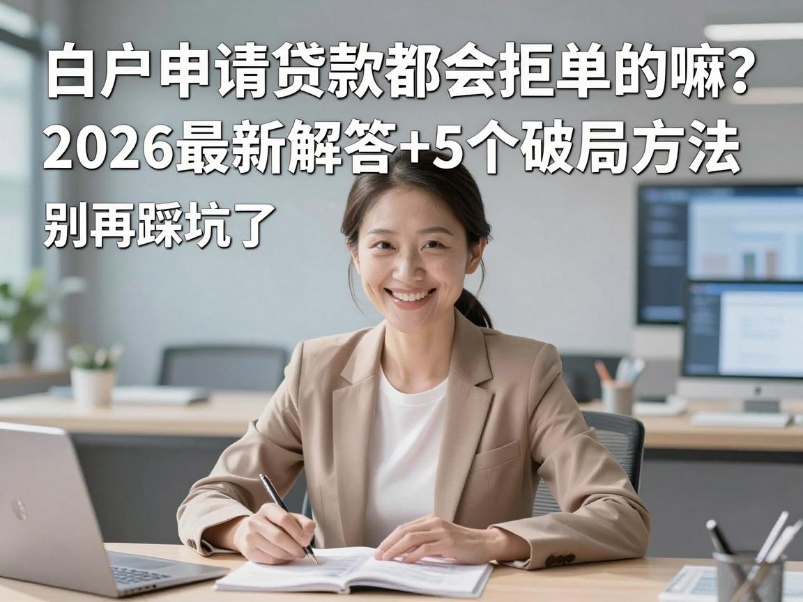 白户申请贷款都会拒单的嘛？2026最新解答+5个破局方法，别再踩坑了！