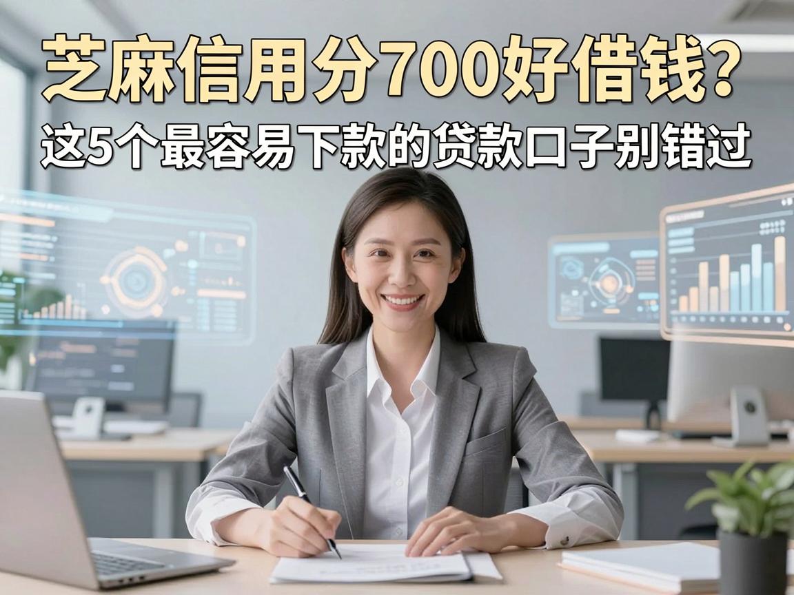芝麻信用分700好借钱?这5个最容易下款的贷款口子别错过