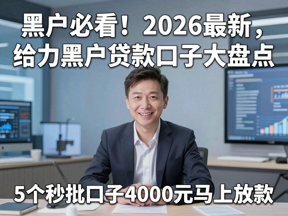 黑户必看！2026最新给力黑户贷款口子大盘点，5个秒批口子4000元马上放款