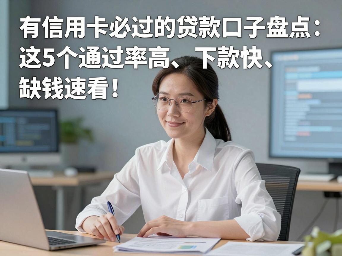 有信用卡必过的贷款口子盘点：这5个通过率高、下款快，缺钱速看！