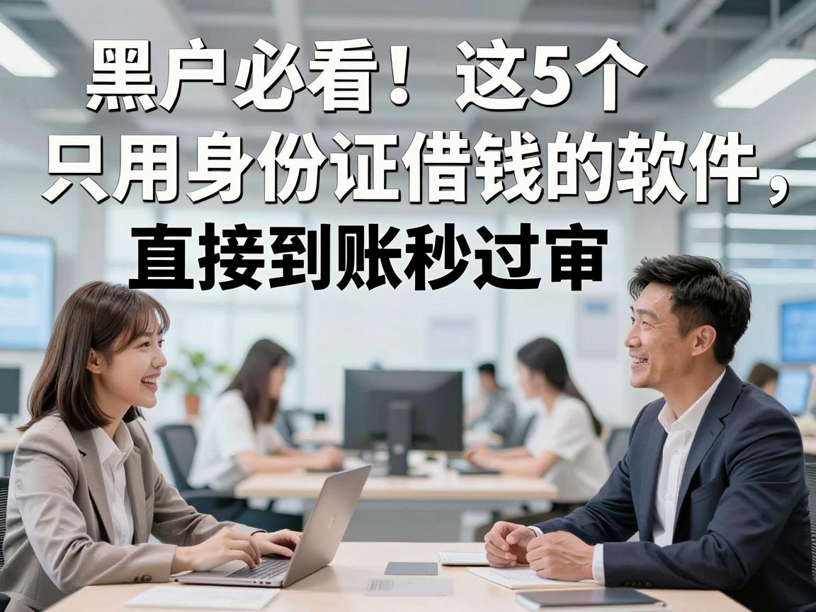 黑户必看!这5个只用身份证借钱的软件,直接到账秒过审