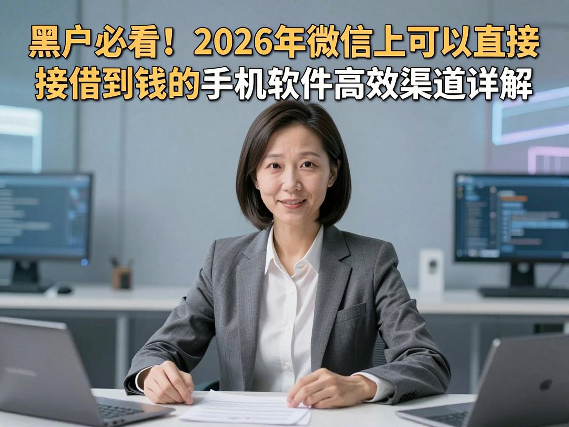 黑户必看!2026年微信上可以直接借到钱的手机软件高效渠道详解