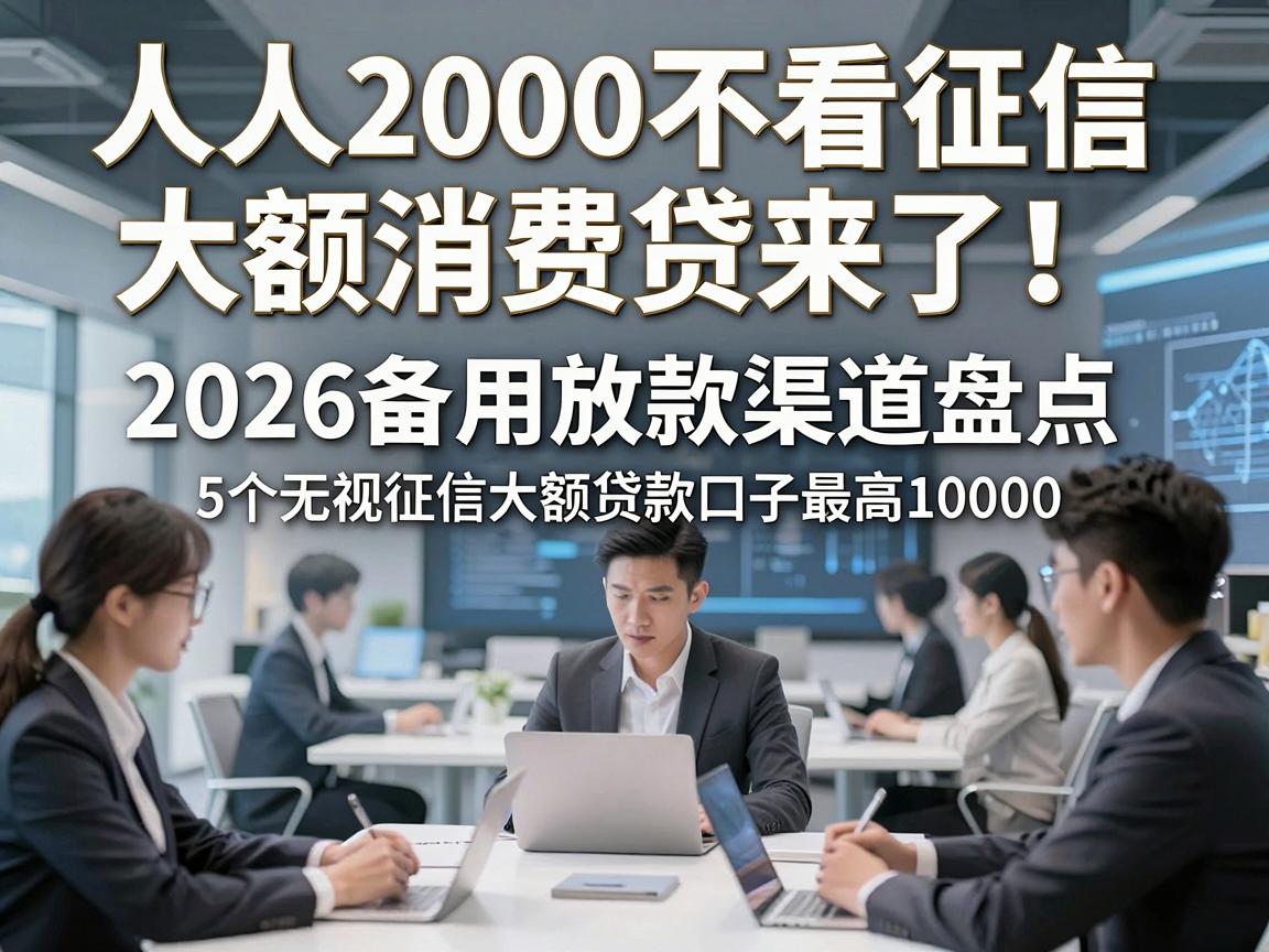 人人2000不看征信大额消费贷来了！2026备用放款渠道盘点，5个无视征信大额贷款口子最高10000