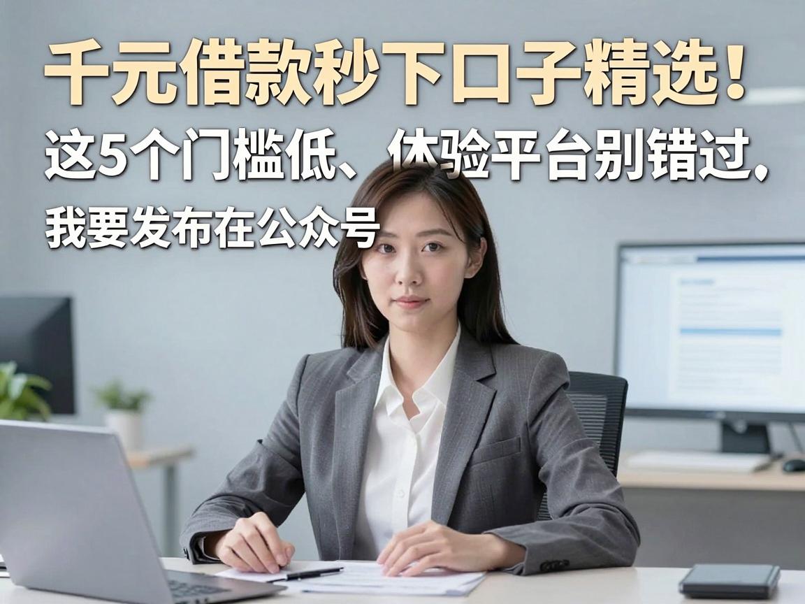 千元借款秒下口子精选!这5个门槛低、体验好的秒下平台别错过
