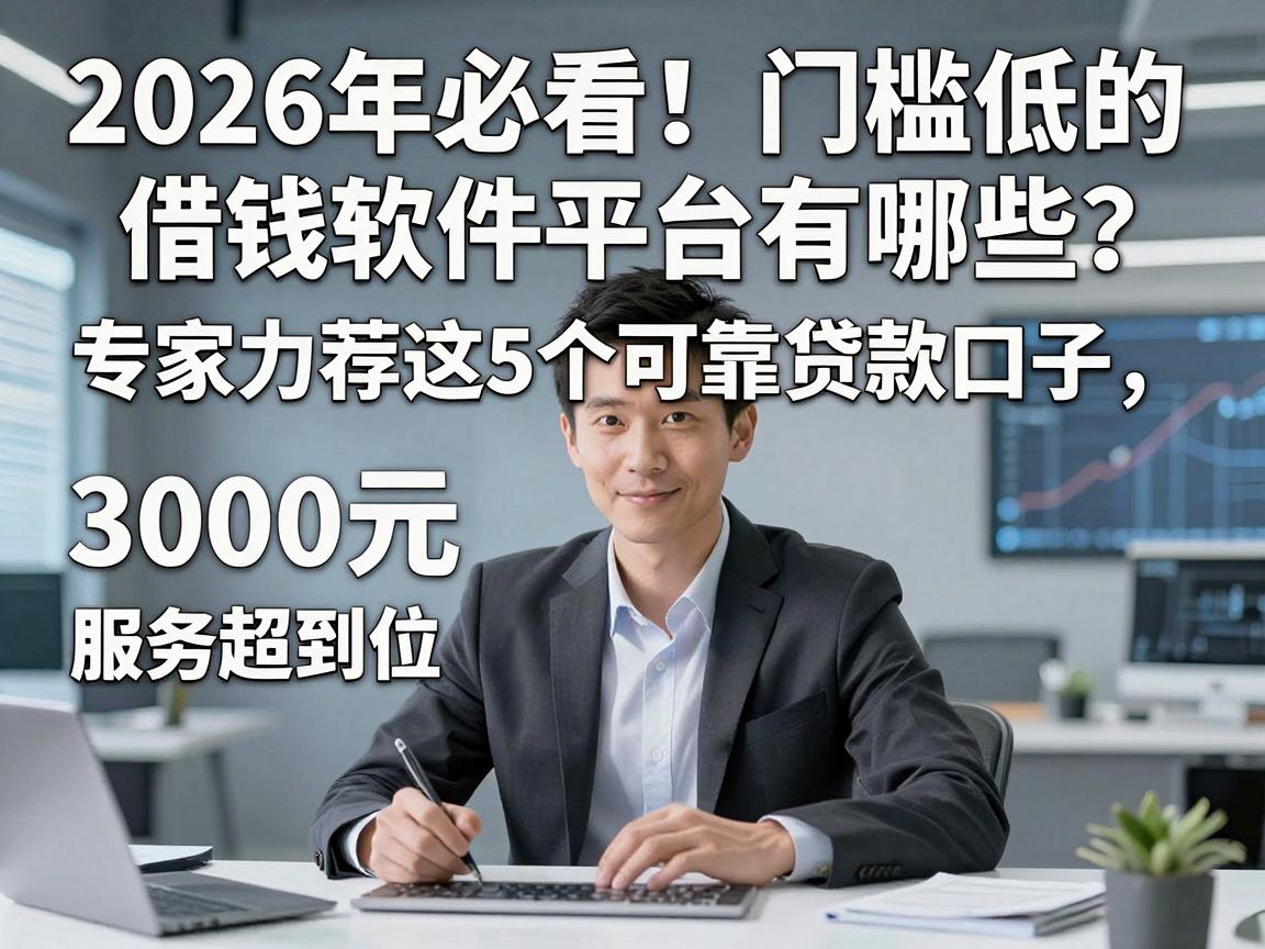 2026年必看!门槛低的借钱软件平台有哪些?专家力荐这5个可靠贷款口子,3000元服务超到位