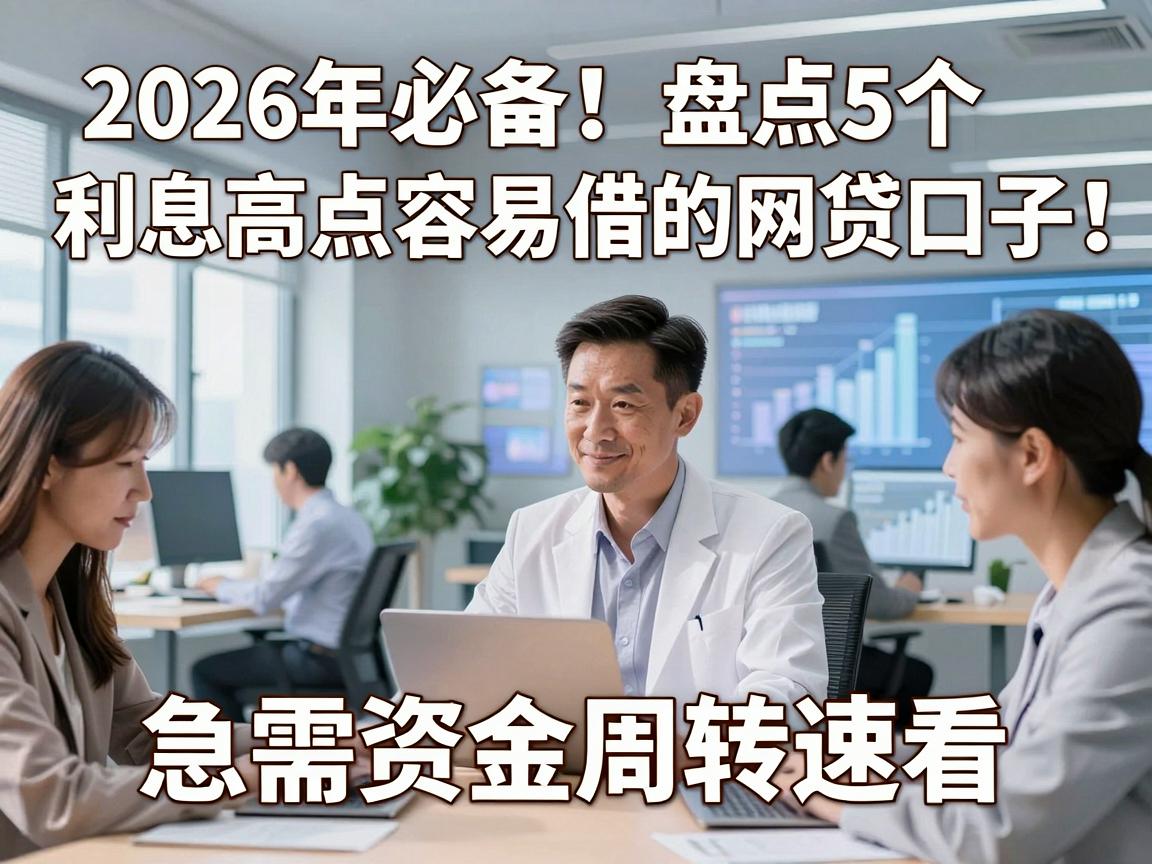 2026年必备!盘点5个利息高点容易借的网贷口子,急需资金周转速看
