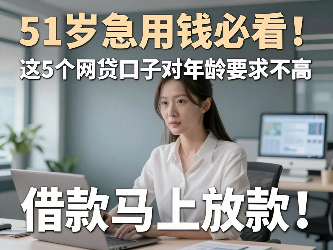 51岁急用钱必看!这5个网贷口子对年龄要求不高,借款马上放款