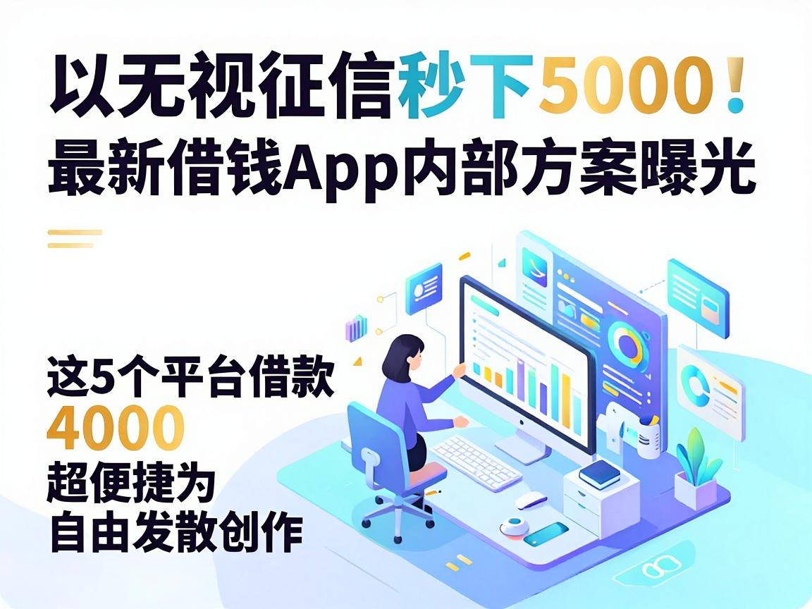 无视征信秒下5000!最新借钱App内部方案曝光,这5个平台借款4000超便捷