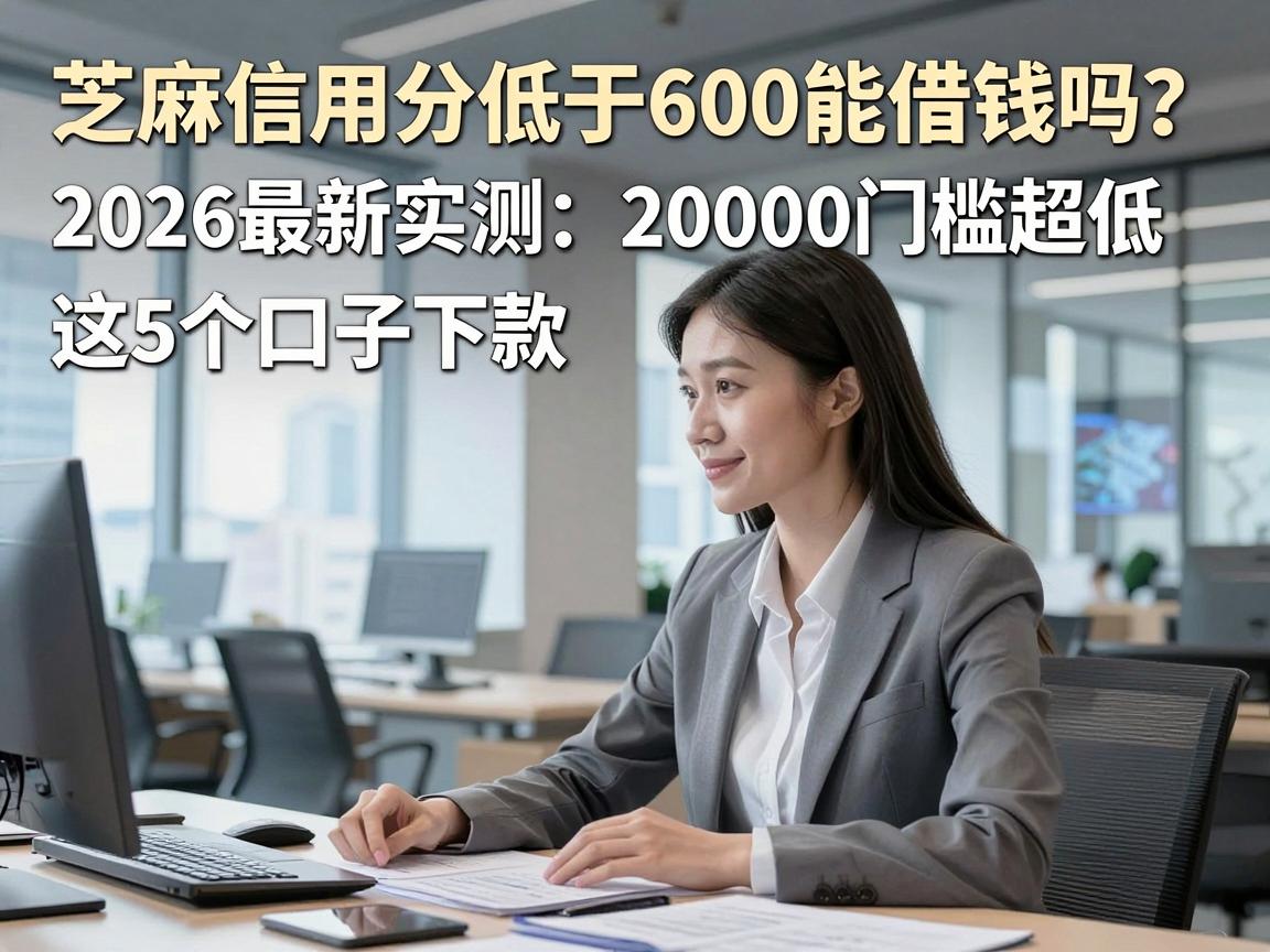 芝麻信用分低于600能借钱吗?2026最新实测:这5个口子下款20000门槛超低