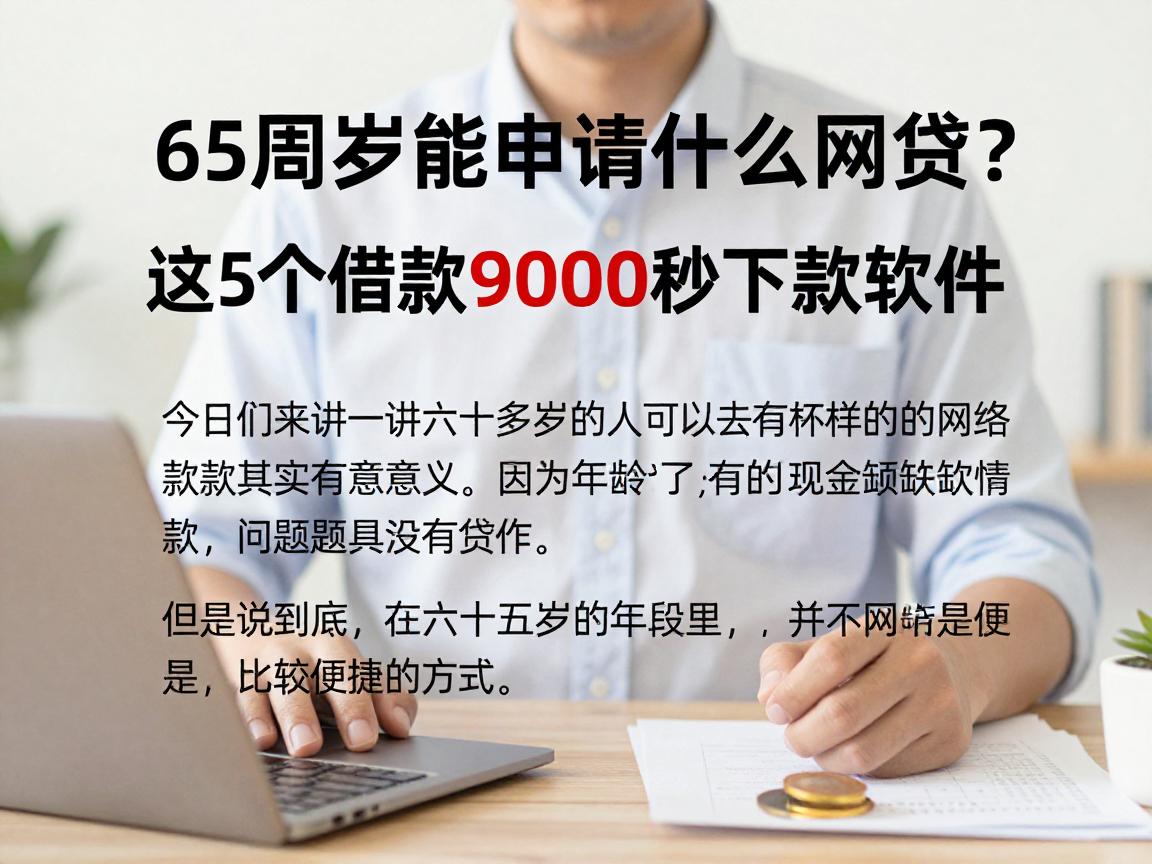65周岁能申请什么网贷?这5个借款9000秒下款软件,身边人都在悄悄用