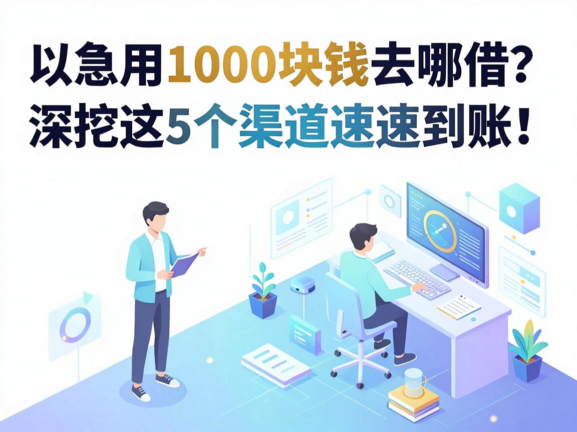 急用1000块钱去哪借?深挖这5个渠道速速到账!