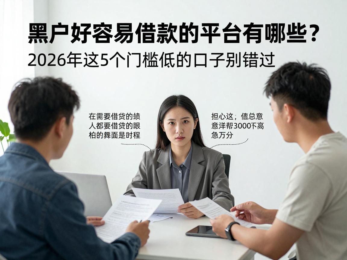黑户好容易借款的平台有哪些?2026年这5个门槛低的口子别错过,顺带盘点借款3000要求不高的渠道